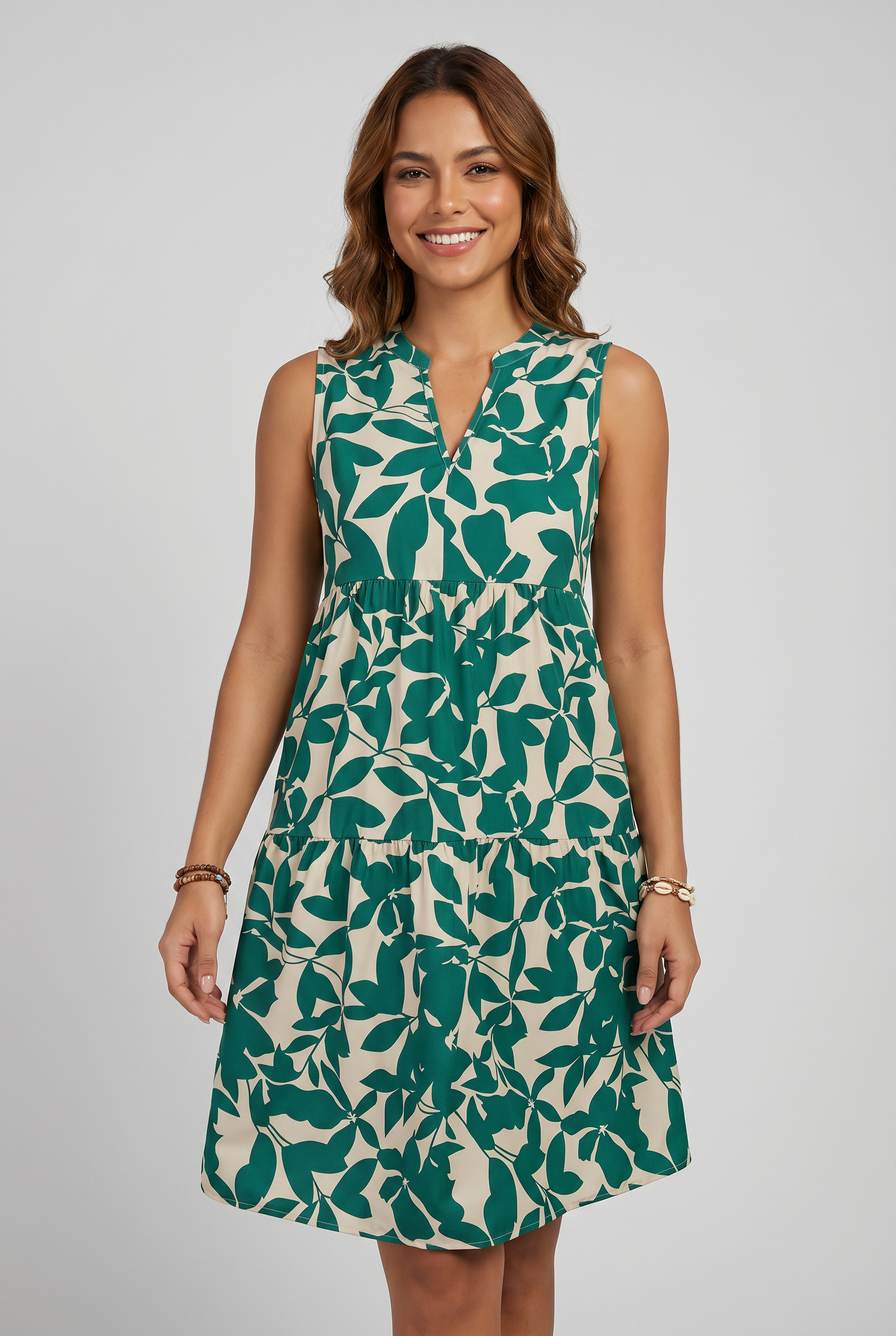 Casual Sleeveless Floral Summer Dress