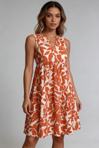 Casual Sleeveless Floral Summer Dress