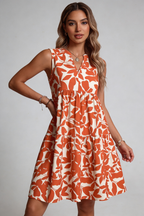 Casual Sleeveless Floral Summer Dress