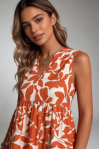 Casual Sleeveless Floral Summer Dress