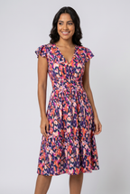 Elegant Fitted Floral Dress