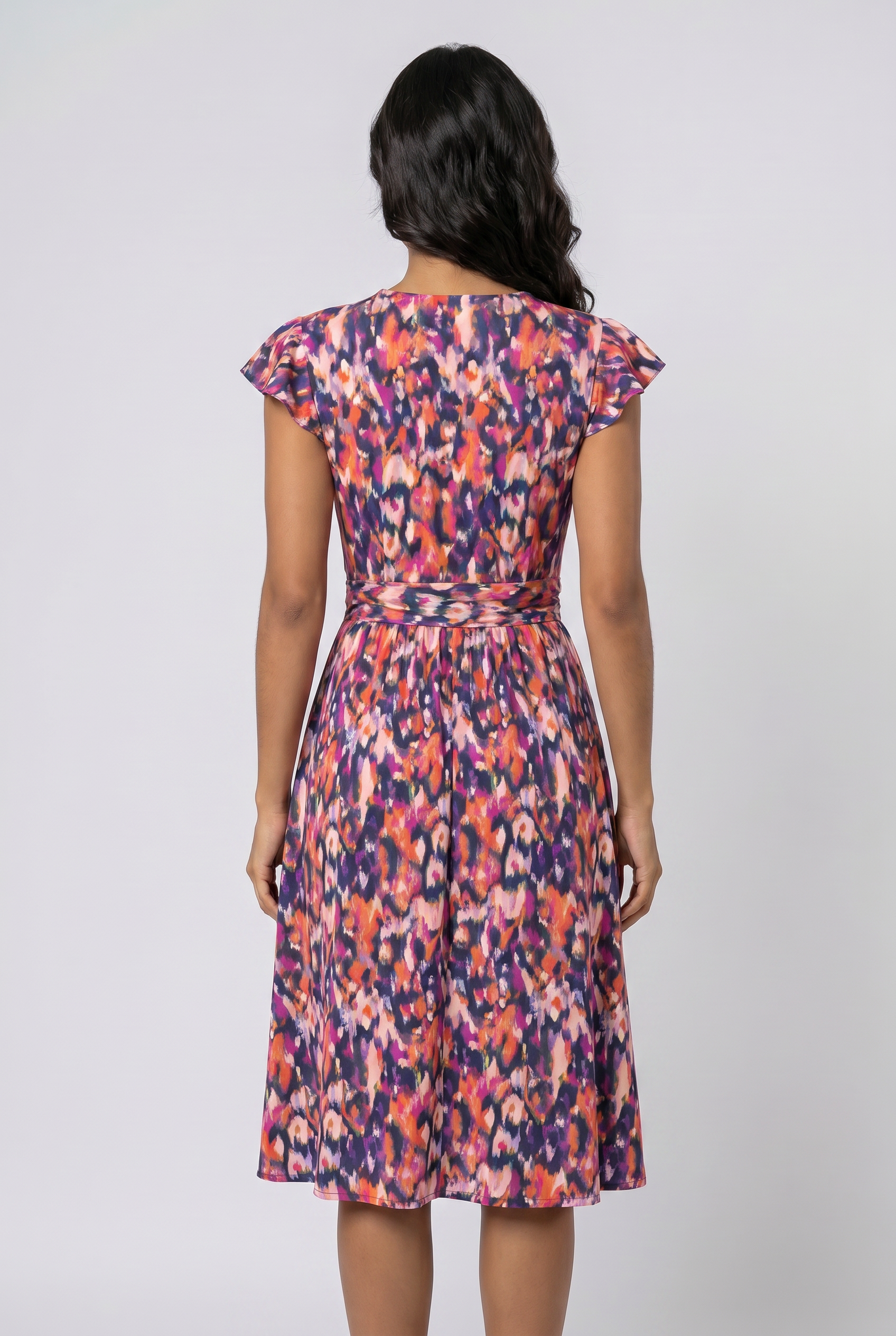 Elegant Fitted Floral Dress
