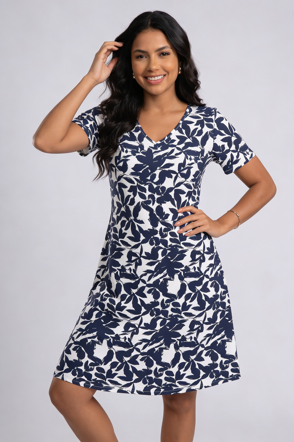 Casual Relaxed Floral Dress