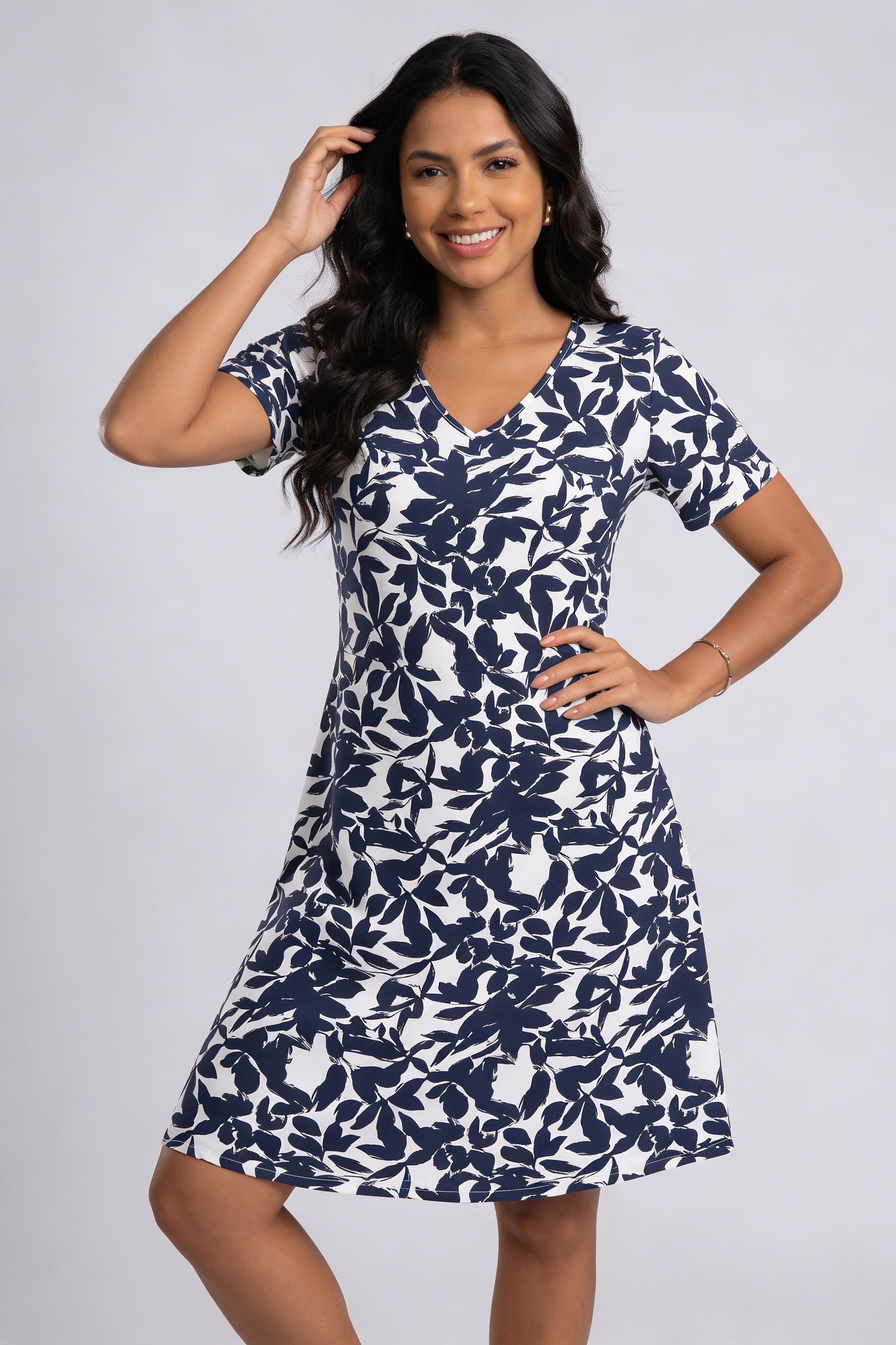 Casual Relaxed Floral Dress