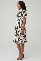 Elegant Geometric Print Dress