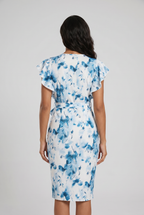 Elegant Floral Tie-Waist Dress